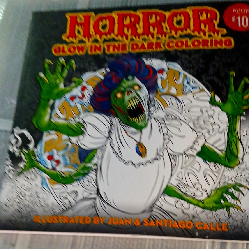 Horror Glow in the Dark Coloring Book